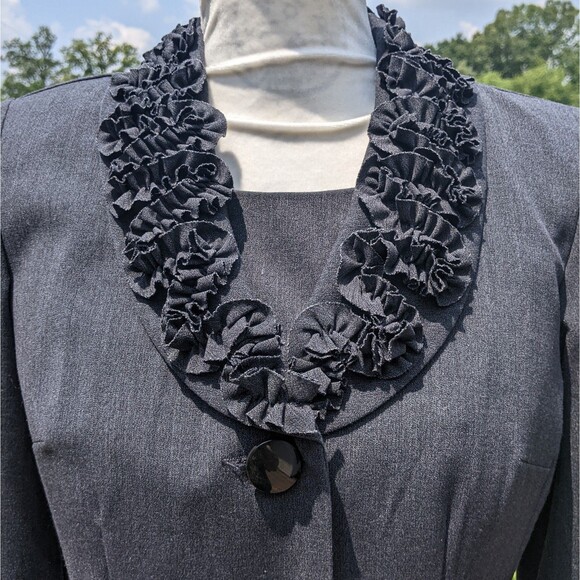 JULIAN TAYLOR 2 Piece Dress and Long Jacket Coat Size 8 - Picture 3 of 11